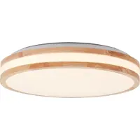 Brilliant G99525/75 Laskos LED-plafondlamp LED 22 W Hout (mat), Wit