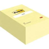 Post-It Lined Sticky Notes 102 x 152 mm Geel 6 Stuks à 100 Vellen