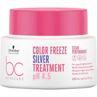 Schwarzkopf BonaCure Clean Performance Color Freeze Silver Treatment pH 4.5 Masker - 200ml | Voor Grijs en Wit Haar