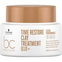 Schwarzkopf BonaCure Clean Performance Time Restore Klei Treatment Q10+ Masker - 200ml | Voor Haarmasker zonder siliconen