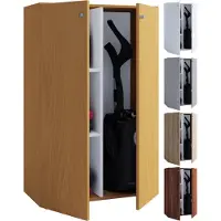 VCM Lona Mini Universele kast , schoonmaakkast 2 deuren grijs.