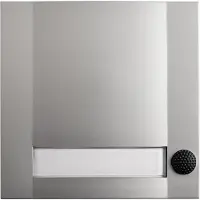 Grothe GRO AP contactplaat 51113 Domolux SIM/SW, 1-voudig, zilverkleurig, mat
