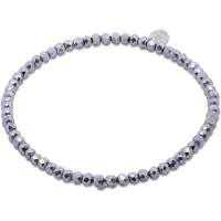 CO88 Collection - 8CB-91316 - kralenarmband vrouwen met zilveren kristalstenen - 3 mm