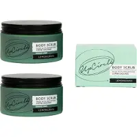 UpCircle - 99% Natuurlijk Koffie Body Scrub - Exfoliërend en Verfrissend - Citroengras - Zeezout - Kokosolie - Vegan - 2 x 220 ml