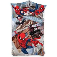 Carbotex SpiderMan dekbedovertrek City 140 x 200 cm - 60x70cm
