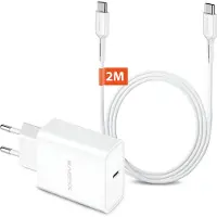 Xssive USB C Adapter Set - 2 Meter - Geschikt voor Samsung Galaxy A16, A55, A25, A05s, A15 5G, A14, A53