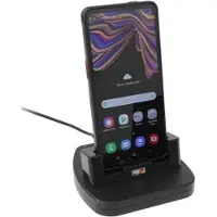 Brodit Desktop lader voor SAMSUNG Galaxy XCover Pro, Smartphonehouder, Zwart
