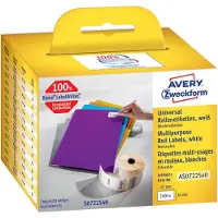 Avery Zweckform AVERY Universele etiketten op rol AS0722540 AS0722540 Permanent klevend 32 x 57 mm 1 Rollen à 1000 Etiketten