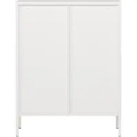 En.casa Vitrinekast Fauske 101,5x80x40 cm wit