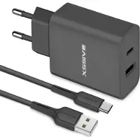 Xssive Fast Charger met USB naar USB-C Oplader Kabel - 1 Meter - Universeel