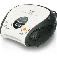 Lenco SCD-24 white - Draagbare stereo FM radio met CD-speler - Wit