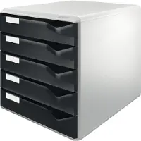 Leitz Ladenblok met 5 laden - Wit/Zwart
