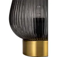 Pauleen Crystal Gloom - Tafellamp E27 max. 40W - Rookglas Messing
