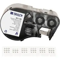 Brady M4-7-498 vinylweefsel labels zwart op wit 12,7 mm x 12,7 mm (origineel)