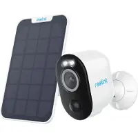 Reolink Argus B330 Outdoor Camera 2k+ Spotlight Battery Inc Solar Panel Slimme Binnen- / Buitencamera Wit