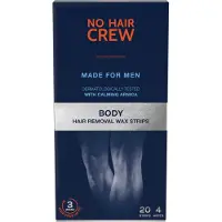 No Hair Crew For Men Waxstrips 20 St Vlies