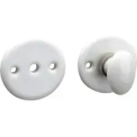 Artitec WC garnituur 8 mm Evelyne porselein wit/glans nikkel