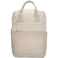 Beagles Kobe Rugzak - 15,6" Laptop Vak - Trendy Werk School Rugtas - Handige Ritsvakken - Anti-Diefstal Vak - Crème