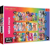 Trefl Modieuze Poppen Collectie Puzzle - 10 in 1 - Voor Kinderen
