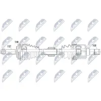NTY NPW-HY-571 Aandrijfas
