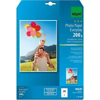 Sigel inkjetfotopapier Everyday plus A4 wit 200gr glans 20 vel - 2 stuks