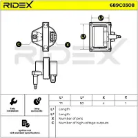 RIDEX 689C0308 Bobine