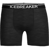 Icebreaker Sportondergoed 'Anatomica' zwart / zwart gemêleerd / wit