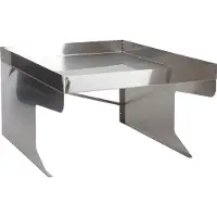 MCW XL robotmaaier garage met plantenbak -G60, overkapping voor grasmaaiers, metaal 47x70x100cm ~ roestvrij staal