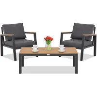 Garden Point Aluminium tuinmeubelset Zakintos Wood Terrace