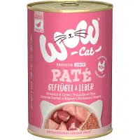 WOW Cat 6x 400g Junior Gevogelte & Lever nat kattenvoer