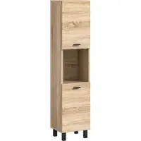 Ebuy24 Boston/Tampa badkamermeubel Sonoma eik