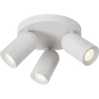 Lucide PUNCH - Plafondspot (Plafondlamp) - Ø 21 cm - 3xGU10 (MR16) - Wit