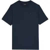 Lyle & Scott Jongens Polo's & T-shirts Linen Polo Shirt - Donkerblauw - Maat 134/140