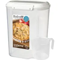 Sistema Bake It voorraaddoos met maatbeker 230x176x132mm (3,25ltr)