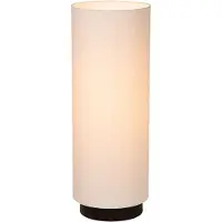 Atmooz vloerlamp Elmo – E27 – Zwarte lampenkap, wit – Modern design – 82 cm – Sfeerverlichting