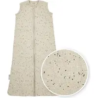 Meyco Baby Rib Mini Spot baby zomerslaapzak - sand melange - 70cm - 0.3 TOG