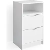 Vicco Ruben Boxspring nachtkastje – 38 x 66.6 cm Wit