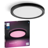 Philips Hue White & Color Ambiance Tento Rond Wca Led-plafondpaneel 29,1 Cm Zwart