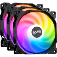 XPG VENTO 120 PC-ventilator Zwart (b x h x d) 120 x 120 x 25 mm Incl. LED-verlichting