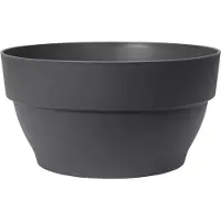 Elho Vibia Campana Schaal 34 - Plantenschaal voor Buiten - 100% Gerecycled Plastic - Ø 33.9 x H 17.4 cm - Antraciet