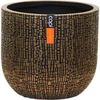 Capi Europe Pot bol Skin 17x15 zwart goud