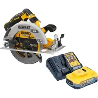 DeWalt DCS 573 H1 Accucirkelzaag 18 V 190 x 30 mm borstelloos + 1x accu powerstack 5.0 Ah + lader