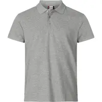 Clique Heavy Premium Polo Grijsmelange maat S heren