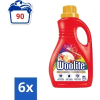 Woolite Color - Vloeibaar Wasmiddel - Met Keratine - Gekleurde Was - 15 Wasbeurten - 0,9L - Voordeelverpakking - 6 stuks