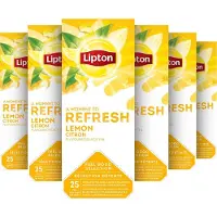 Unilever Feel Good Selection Zwarte Thee Citroen - 6 x 25 zakjes - Voordeelverpakking