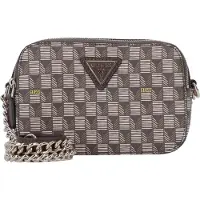 GUESS Schoudertas G Wave Camera Crossbody Brown Logo Bruine
