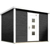 Weka Tuinhuis 413 - Antraciet/blanc - 244x250cm