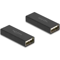 DeLOCK Adapter Gender Changer USB 2.0 Type-A male to male metal