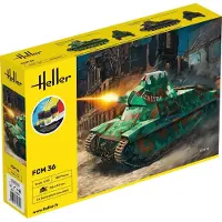 Heller Modelbouwpakket Militaire voertuigen - 35322 FCM36 Tank - Starter Kit Plastic - 1:35 - Modelbouw