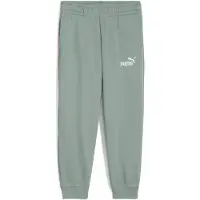 Puma ESS No. 1-logo fleece sweatpant voor Heren, Groen, Maat 6-7Y